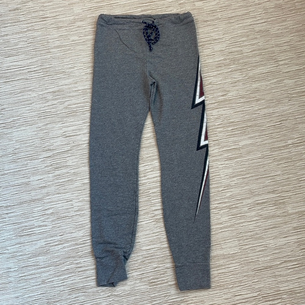 Sundry Lightening Bolt Skinny Sweatpants Size 1